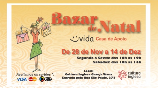 Bazar de Natal 2019 da Vida - Casa de Apoio