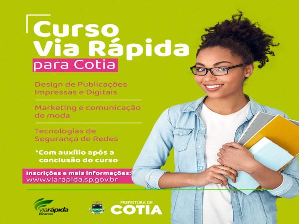 Inscrições abertas para cursos Via Rápida, em parceria com o Senac