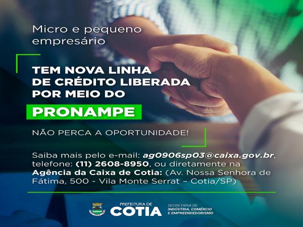 Caixa libera linha de crédito para microempresas e empresas de pequeno porte de Cotia