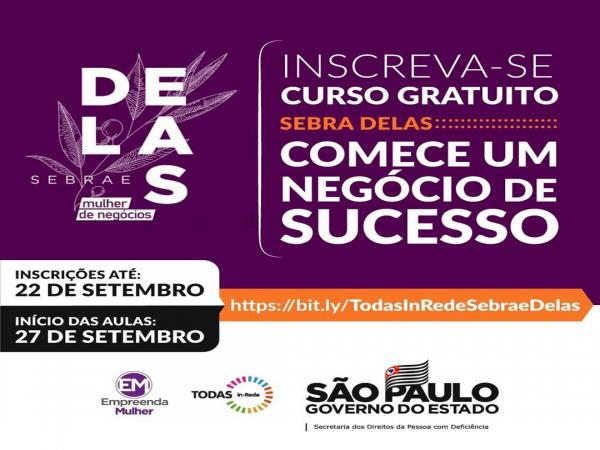 Inscrições abertas para curso “Comece Seu Negócio de Sucesso” para mulheres com deficiência