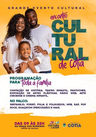 Cotia terá um dia inteiro de apresentações no Encontro Cultural marcado para sábado