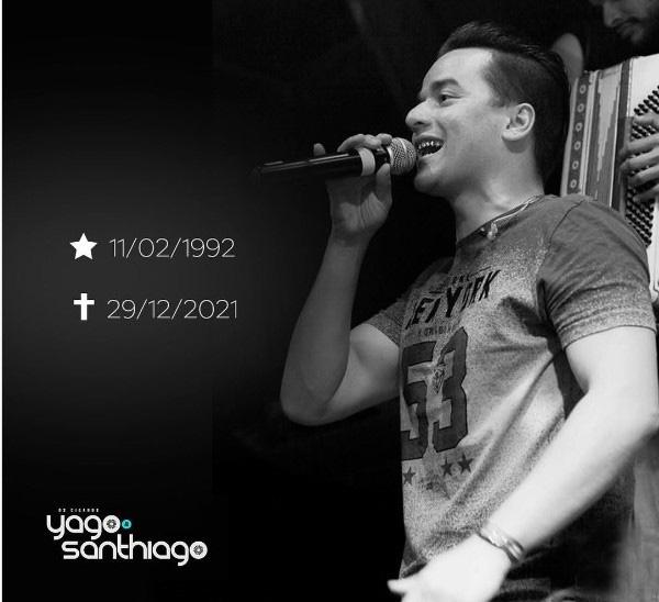 Cantor Yago, da dupla com Santhiago, morre aos 29 anos
