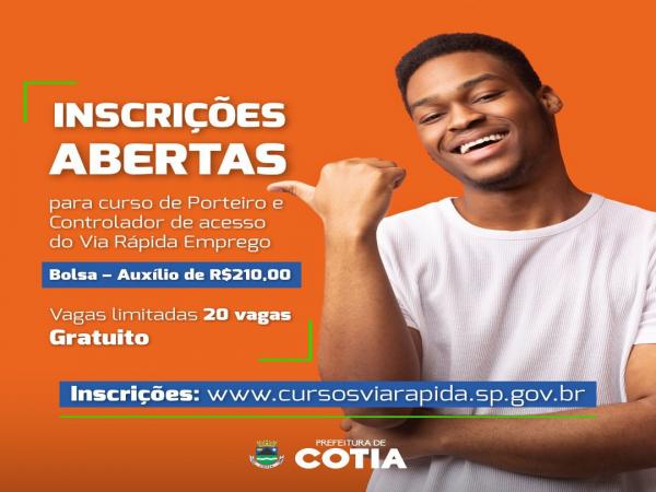 Inscrições abertas para curso de Porteiro e Controlador de Acesso do Via Rápida Emprego