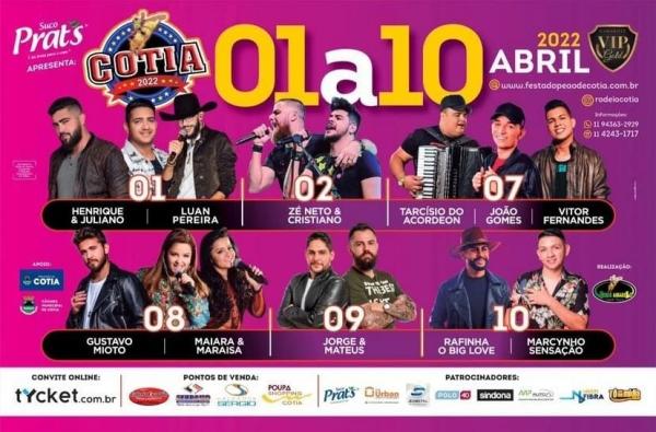 Festa do Peão de Cotia está de volta após dois anos