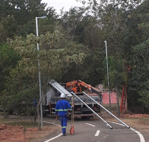 Parque Teresa Maia está ganhando iluminação e terá horário estendido de funcionamento