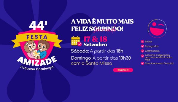 Após dois anos, a ‘Festa da Amizade’ do Pequeno Cotolengo volta a ser presencial 