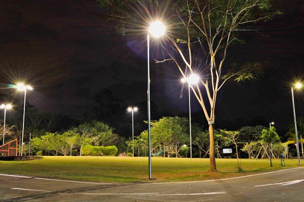 Parque Teresa Maia tem horário de funcionamento estendido com a nova iluminação