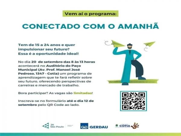 ‘Conectado com o Amanhã’ promover formação de jovens em busca de trabalho