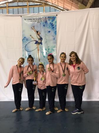 Fim de semana de conquistas para a ginástica rítmica de Cotia