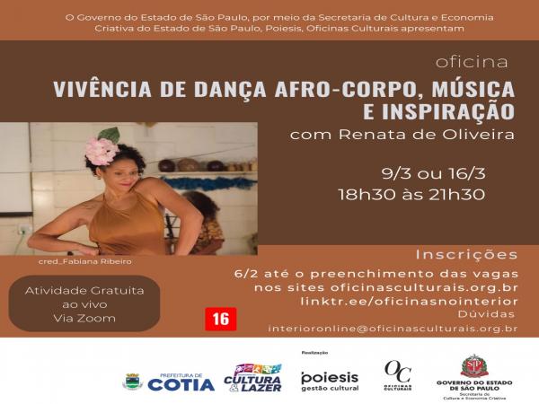 Inscrições abertas para diversas oficinas culturais oferecidas em parceria com a Poiesis