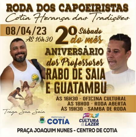 Roda dos Capoeiristas faz homenagens aos professores Rabo de Saia e Guatambu