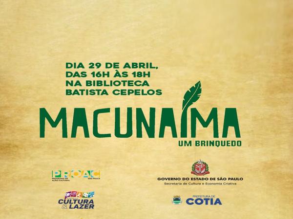 Cotia recebe espetáculo ‘Macunaíma’, inspirado na obra de Mário de Andrade, em apresentação gratuita na biblioteca