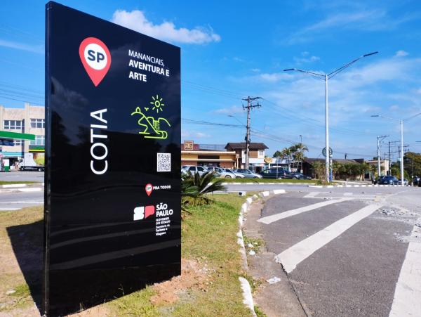 No mês do turismo nacional, Cotia ganha totem de identificação turística e concorre a prêmio do setor
