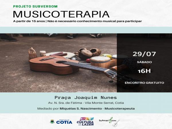 Dia 29/07 tem mais edição do Projeto SubverSom na Praça Joaquim Nunes