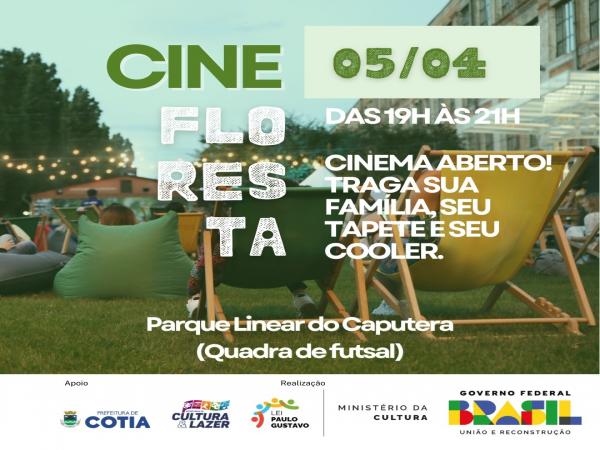 Nesta sexta-feira (5/04) tem Cine Floresta no Parque Linear do Caputera
