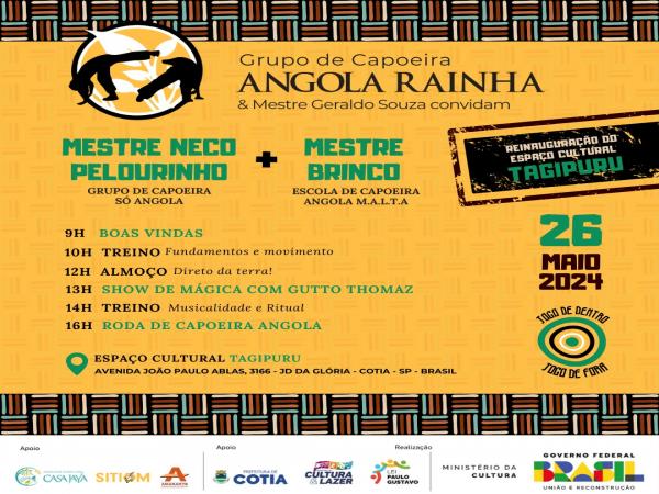 Programação gratuita marca a abertura do Espaço Cultural Tagipuru