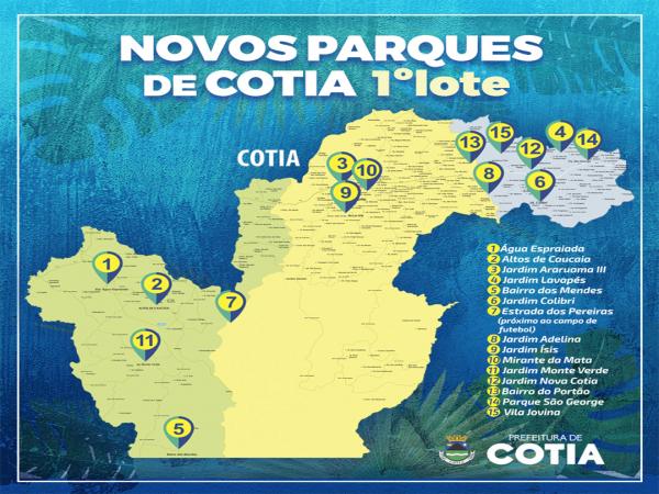 Prefeitura de Cotia autoriza o início da construção de 15 novas áreas de lazer e esporte