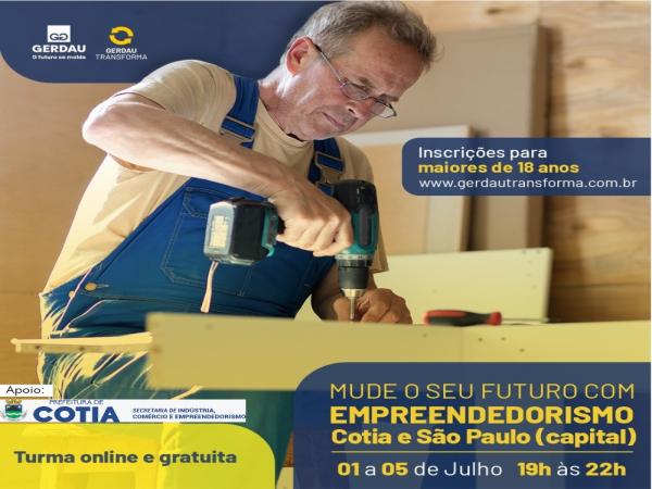 Inscrições abertas para o Programa Gerdau Transforma em parceria com a Prefeitura