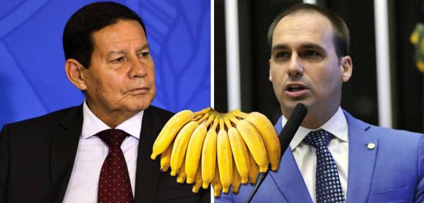 Mourão diz que opinião de Eduardo Bolsonaro ‘não representa o governo’