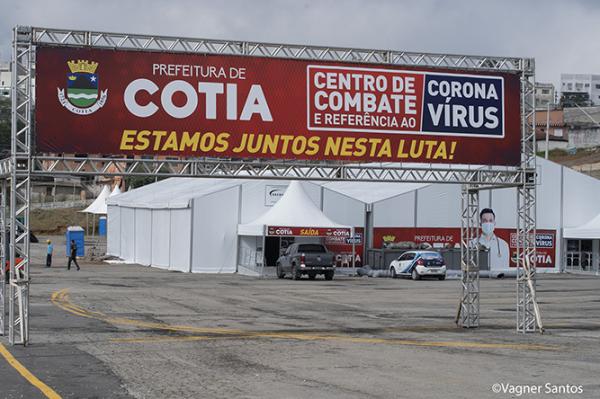 Centro de Combate e Referência ao Coronavírus de Cotia está mais de 90% concluído
