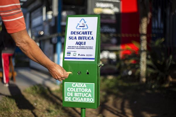 Cotia ganha projeto de coleta e reciclagem de bitucas de cigarro